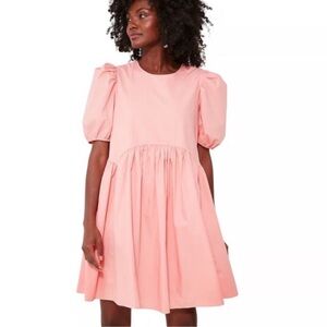 Hyacinth House | Coral Allie Cotton Mini Babydoll Dress | NWOT
